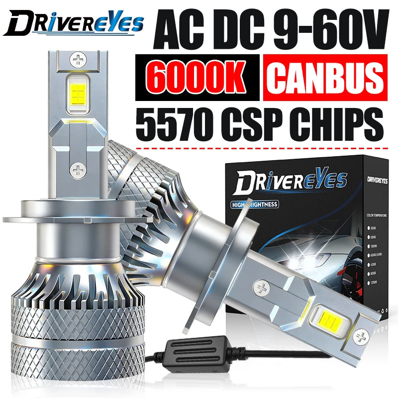 H4 H7 LED Headlight Canbus H11 H1 H8 H9 9005 HB3 9006 HB4 9012 HIR2 12 PCS 5570 CSP Turbo