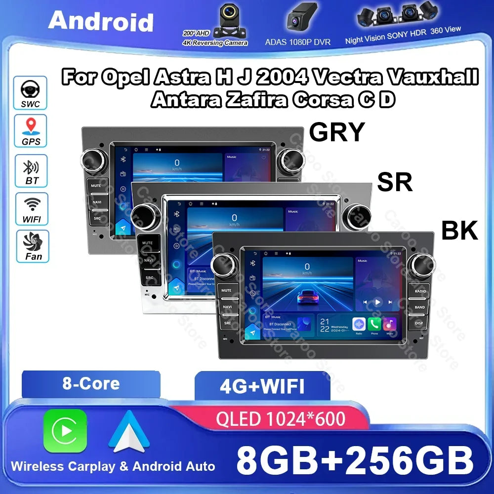 Car Radio Multimedia For Opel Astra H J 2004 Vectra Vauxhall Antara Zafira Corsa C D Vivar