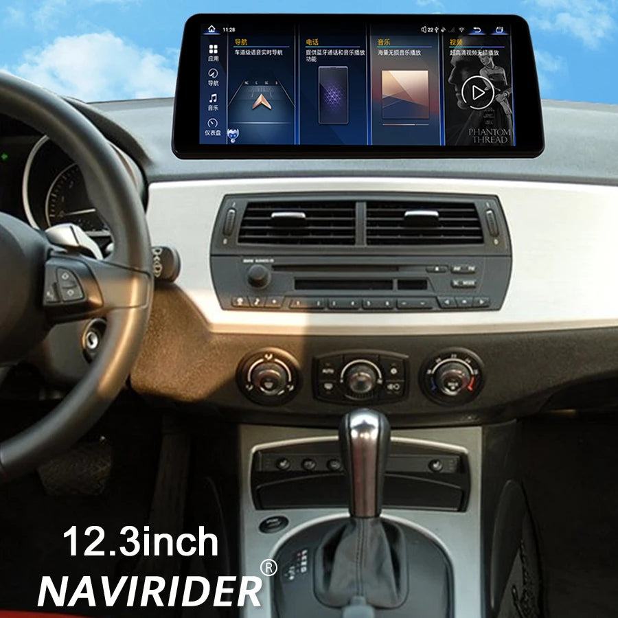 12.3inch Navi Automatic 1920*720P Car Radio Qled Screen DSP HU For BMW Z4 E85 E86 E89 2007