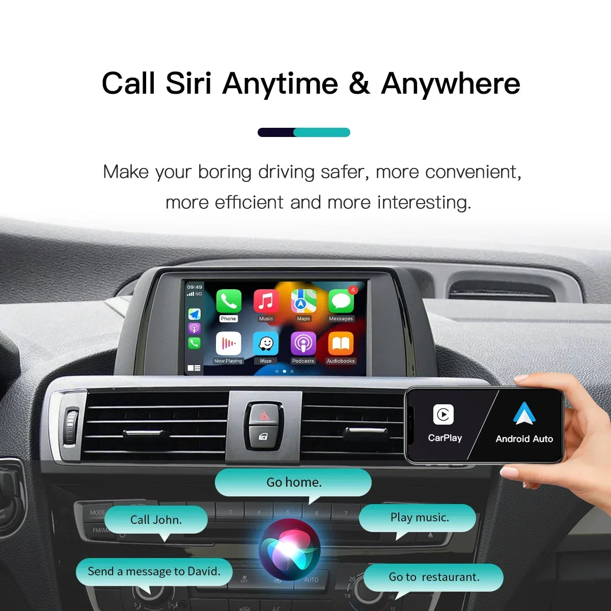 Wireless CarPlay For BMW NBT CIC 1 2 3 4 5 7 Series F20 F21 F23 F30 F31 F34 F35 F32 F33 F3