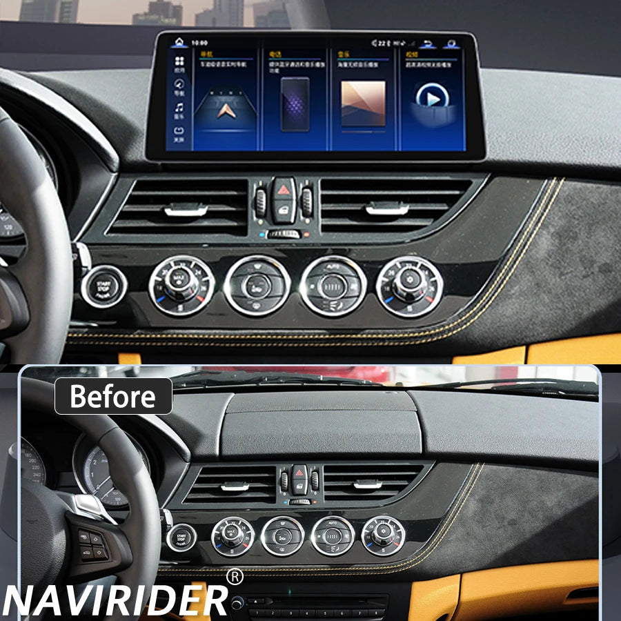 Qled RHD LHD 12.8inch Screen Android 14 Bluetooth Navigation DSP 256GB Car Radio For BMW Z