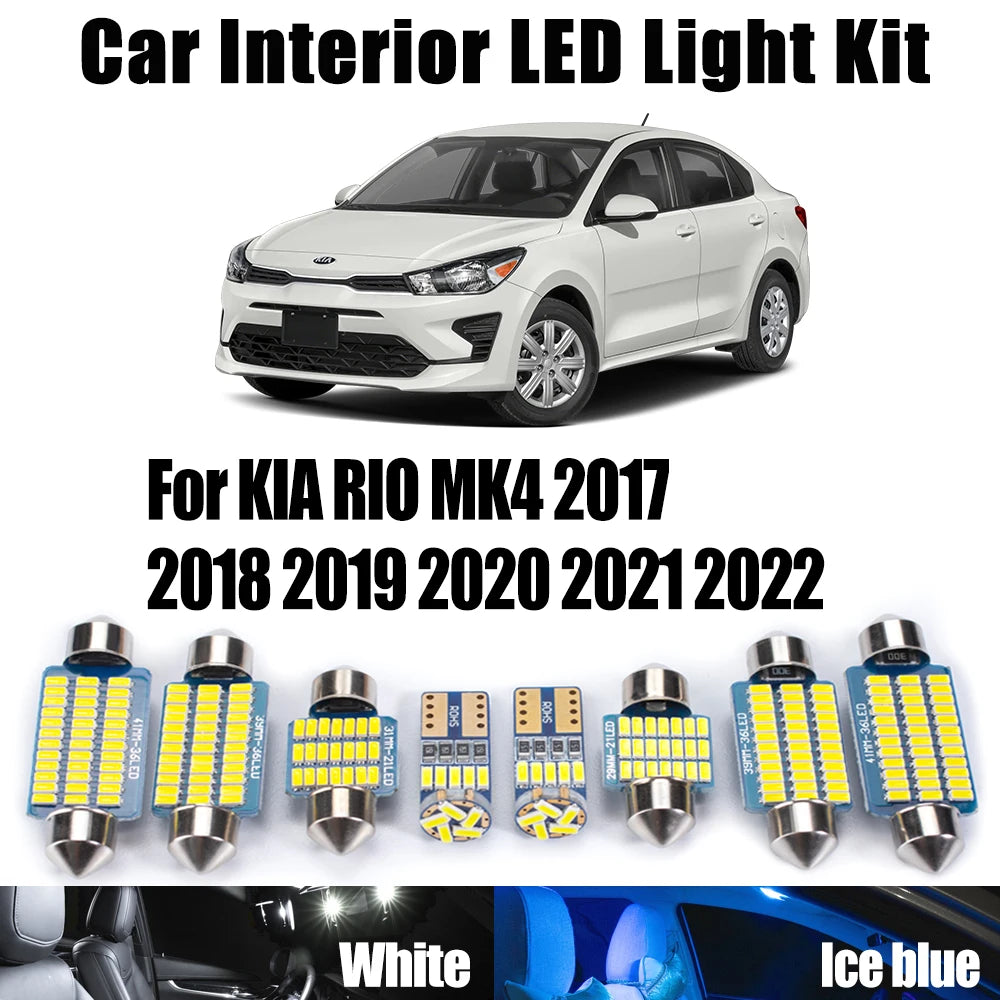12-Piece LED Interior Light Kit for KIA RIO MK4 - Canbus Error-Free Bulbs | AUTOKITSHOP