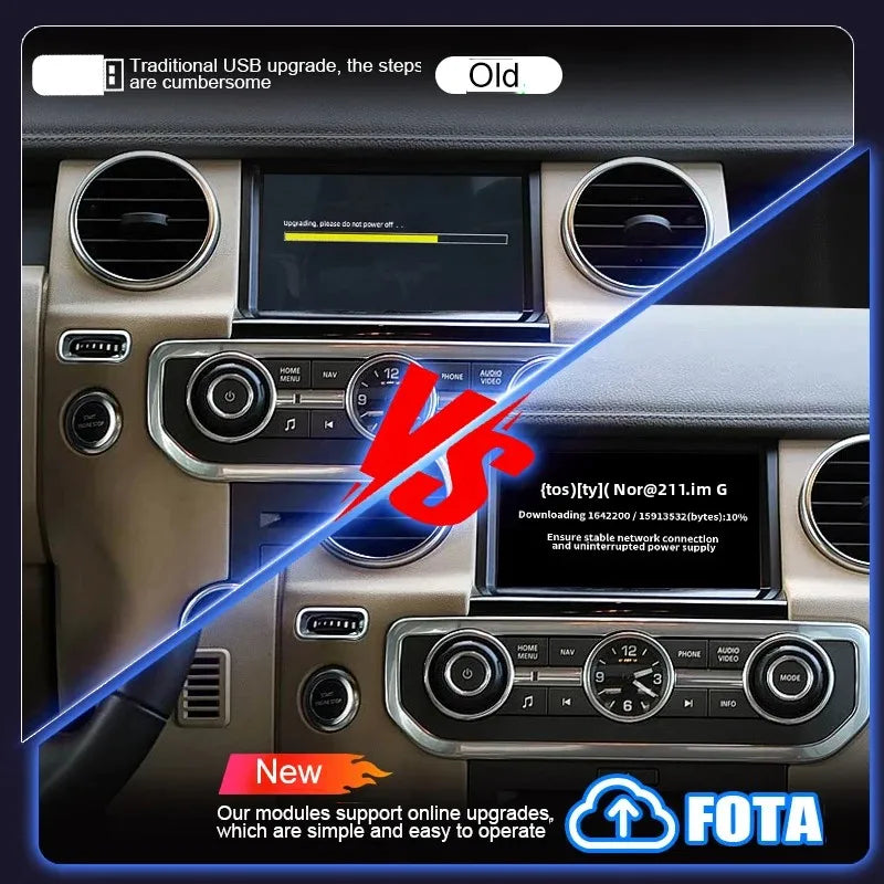 Wireless Carplay Android Auto Box for Range Rover / Land Rover Discovery 4 2009-2012 Denso
