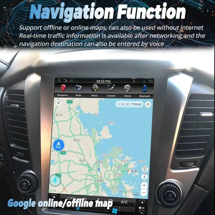 For Chevrolet Tahoe Suburban GMC Yukon 2015 - 2020 GPS Carplay 12.1inch Android Screen Rad | AUTOKITSHOP
