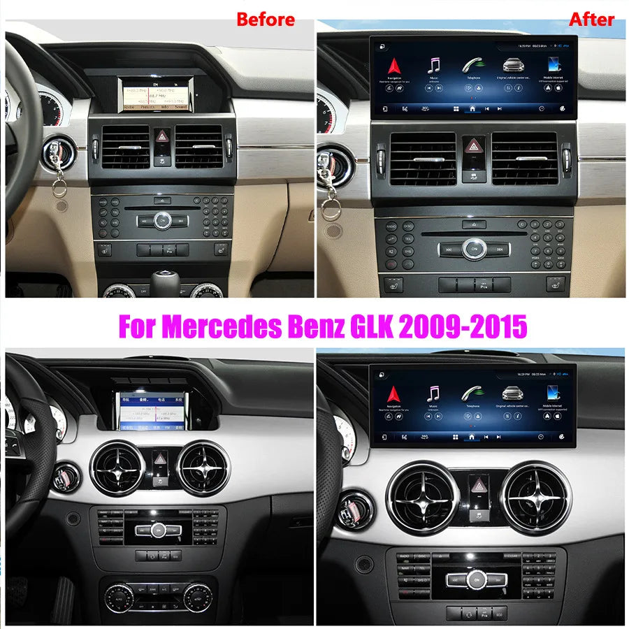 Qualcomm RHD 15.8“ Wireless Carplay Car Radio For Mercedes Benz GLK 2009-2015 Android 15 M | AUTOKITSHOP