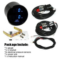 AD Dual Display Air Pressure Gauge 52mm PSI Bar Press Gauge for Air Suspension Red LED Blue 2pcs - Automotive LED Light