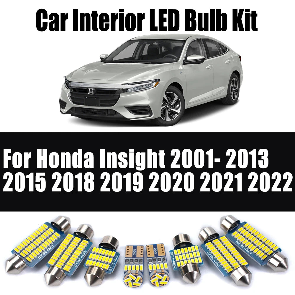 LED Interior Light Kit for Honda Insight 2001- 2013 - Canbus Dome Map Door Trunk Bulbs | AUTOKITSHOP