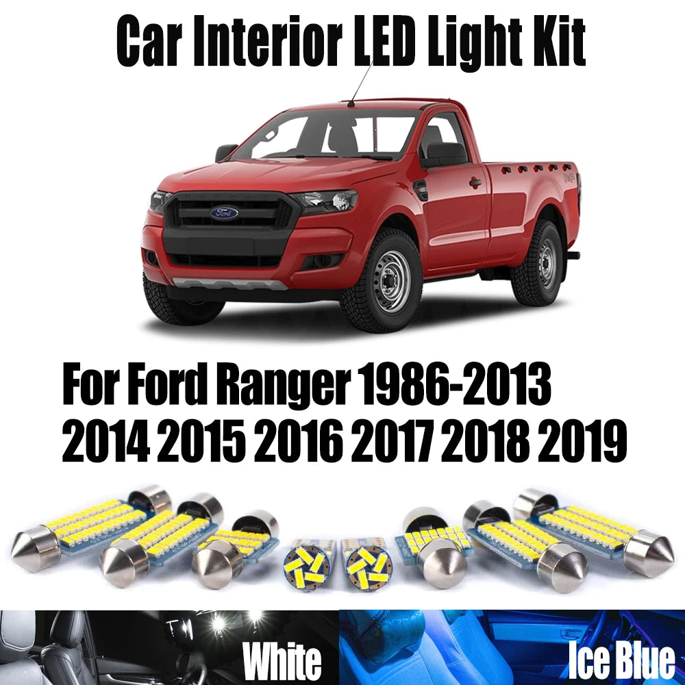 LED Interior Light Kit for Ford Ranger 1986- 2015 - Canbus Dome Map Door Trunk Bulbs | AUTOKITSHOP