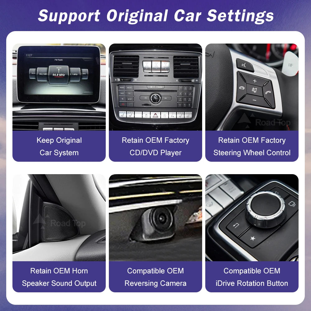 Linux Touch Screen for Mercedes Benz G Class W463 2013-2018 Android Auto Wireless CarPlay  | AUTOKITSHOP