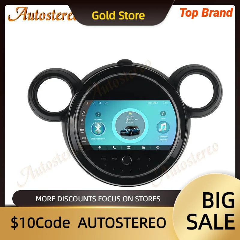 Carplay For MINI Cooper Micky 2007-2014 Android 14 Car Media Player GPS Navigation Multime