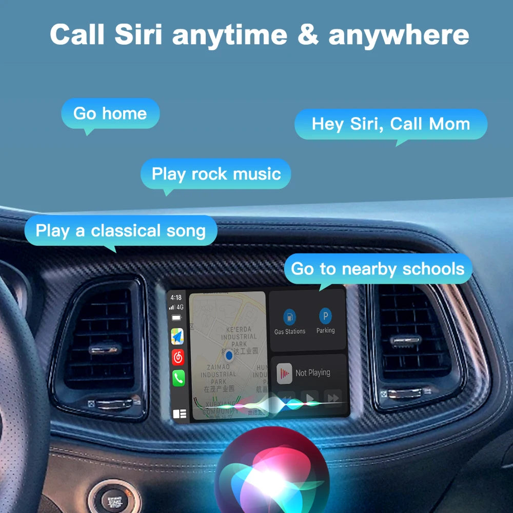 Wireless CarPlay Android Auto Retrofit Interface for 2014-2020 Jeep Grand Cherokee Commander Compass Uconnect 8.4" - Plu