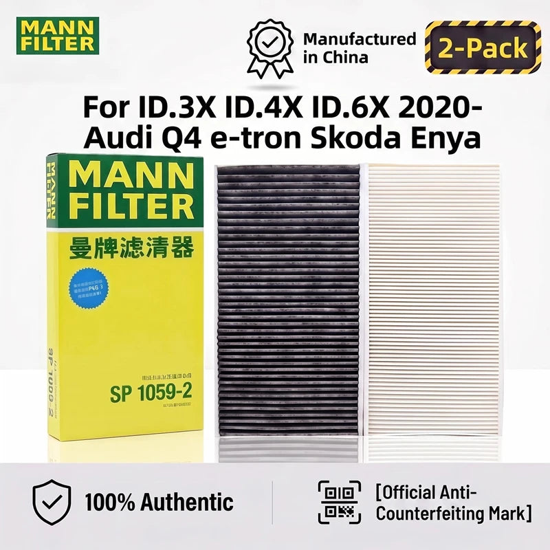 MANN FILTER Air Filter Air Conditioner Filter Elements for Volkswagen ID3 ID.4X ID.6X ID.4