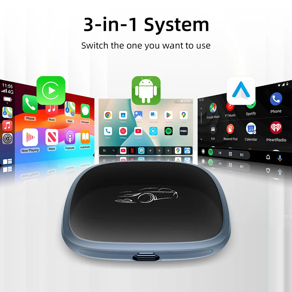 CarPlay Ai Box Android 13 QCM6115 8-Cores Wireless CarPlay Android Auto AI Adapter Magic B