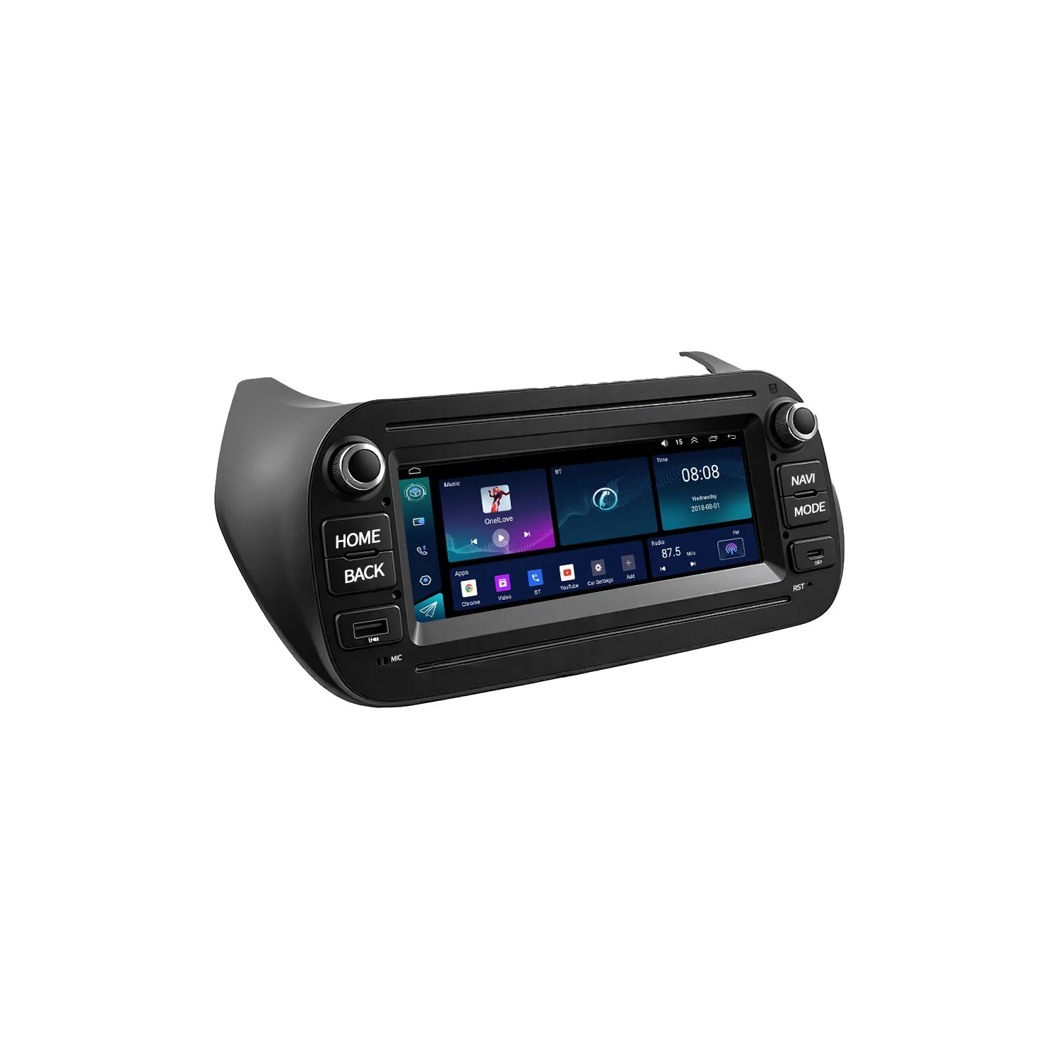 7" Android Car Radio GPS For Fiat Fiorino/Qubo/Citroen Nemo/Peugeot Bipper 2008-2020 - Wireless CarPlay Auto Nav Bluetoo