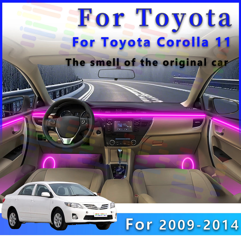 RGB - LED Strip - for toyota Corolla - App Control - Car Interior Lighting | AUTOKITSHOP
