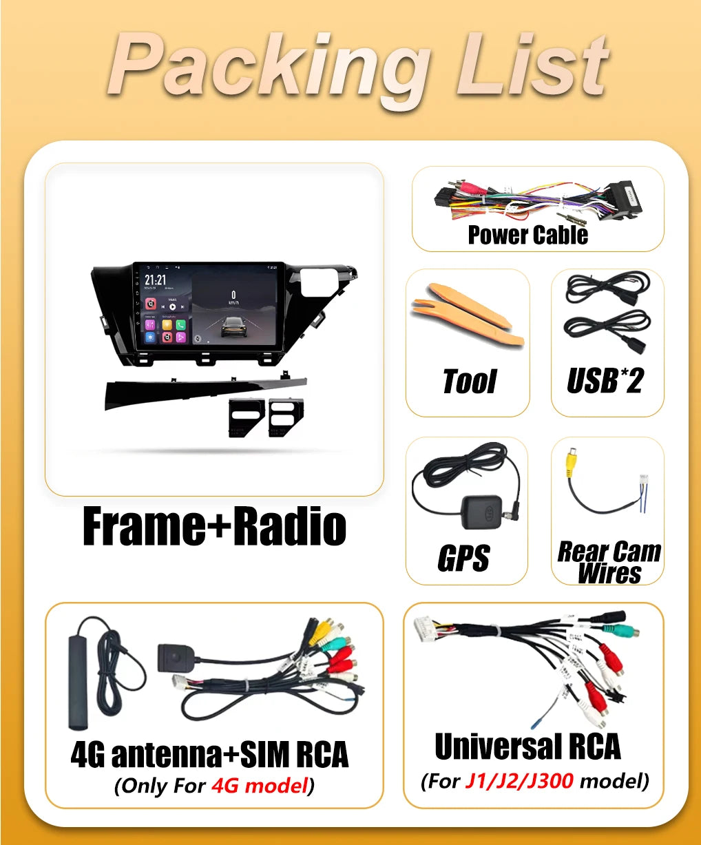 Android 16 Car Radio Auto For Toyota Camry 8 XV 70 2017 2018 2019 2020 Video Multimedia Pl | AUTOKITSHOP