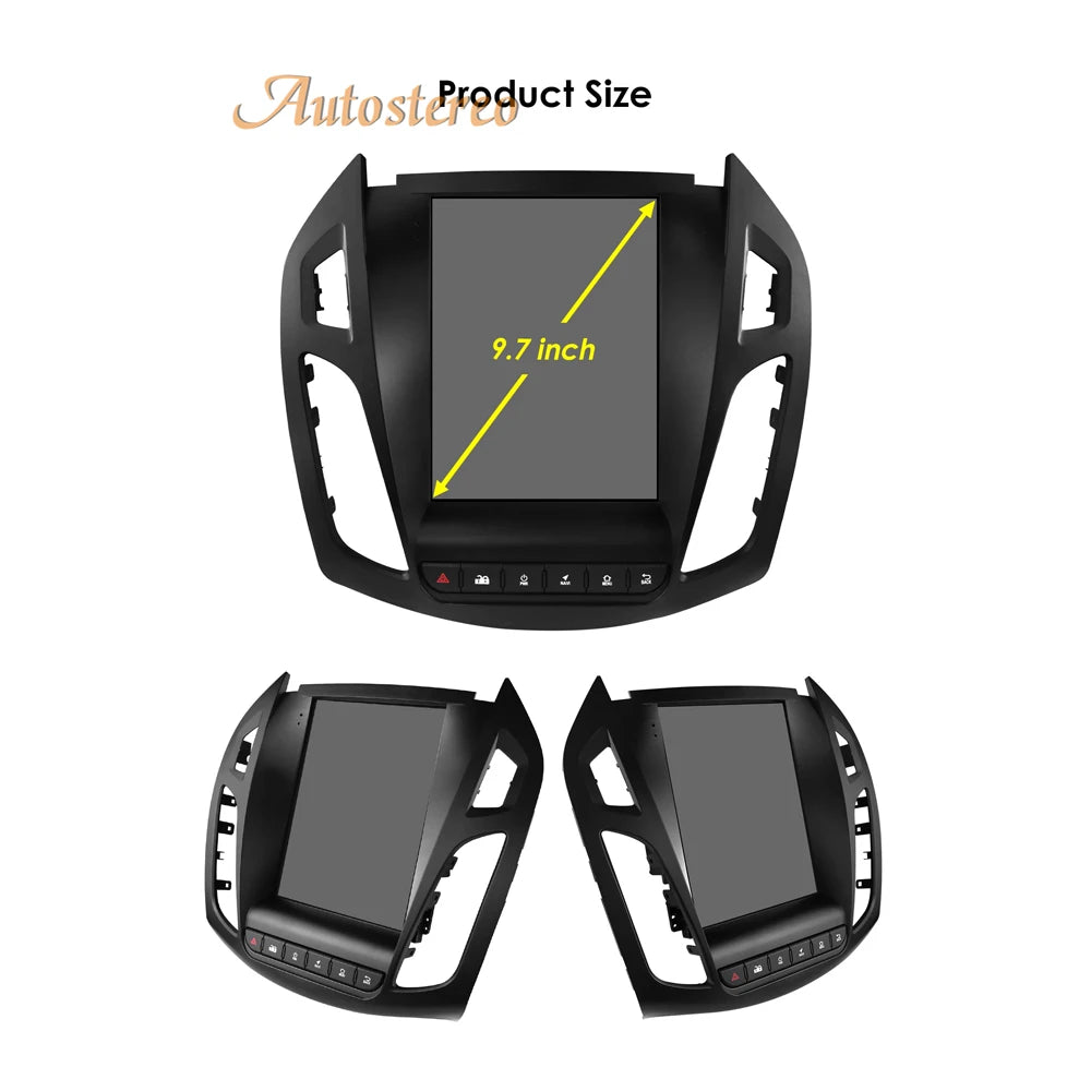 For Transit Tourneo Connect 2013-2018 Android Tesla Style Vertical Screen Car Multimedia P