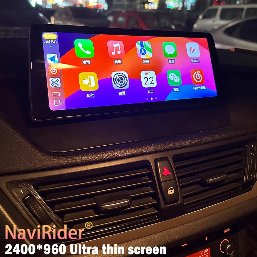 Car Radio 12.3inch Android AUTO Video Bluetooth Wifi 4G For BMW X1 E84 2009 2010 2011-2015
