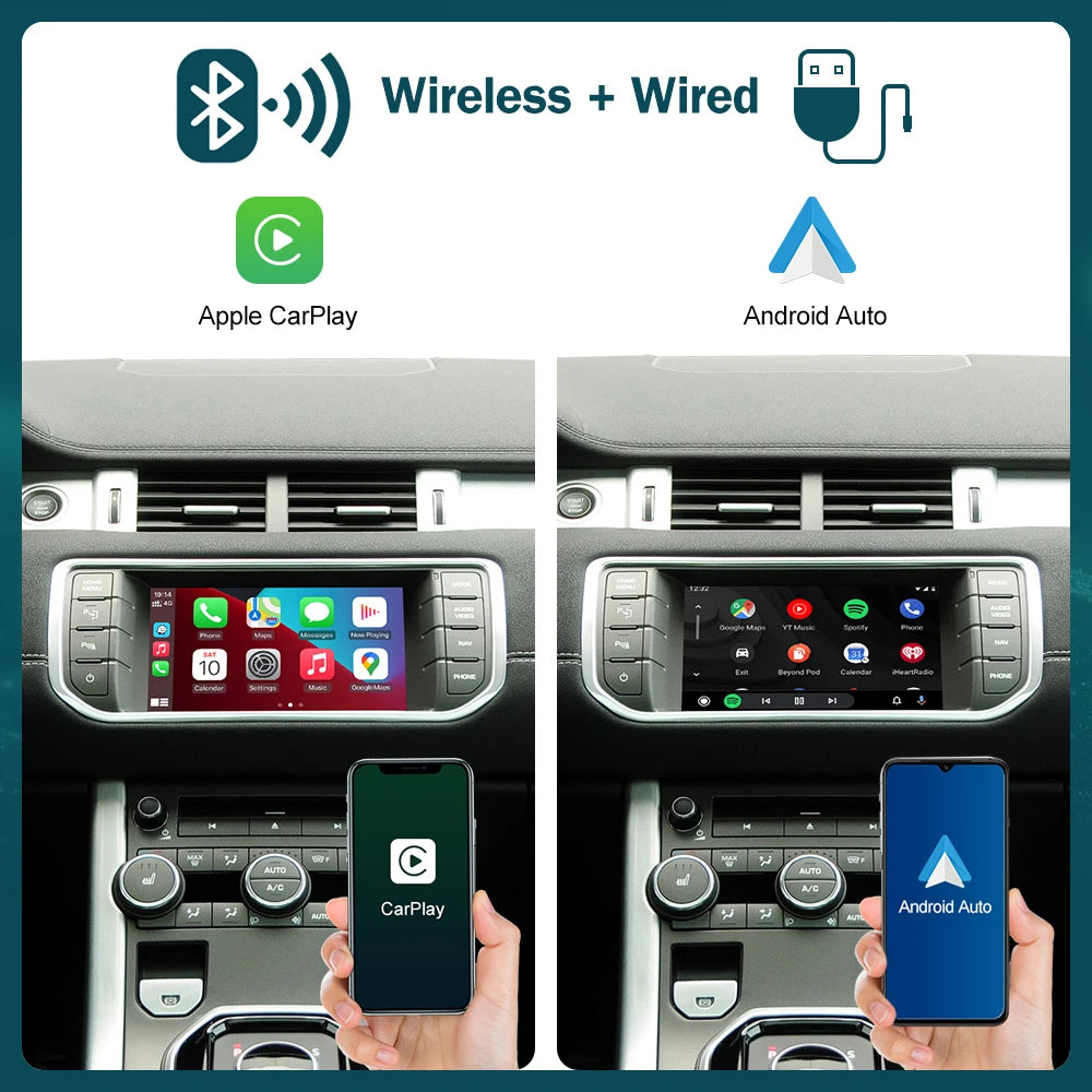RoadTop Wireless Carplay Mirror Link AirPlay Ai Box For Land Rover Jaguar Range Rover Evoq