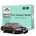 22-Piece LED Interior Light Kit for Toyota Celsior UCF10 UCF11 1989-1994 - Canbus Dome Map Door Trunk Bulbs | AUTOKIT...
