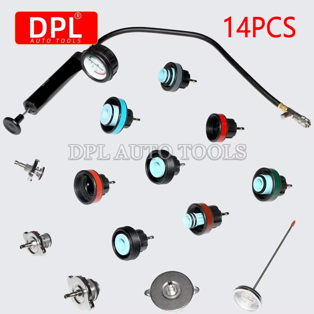 Water Tank Leak Detection Detector Tool Radiator Pressure Tester Vacuum Type Cooling System Test - Automotive LED Light