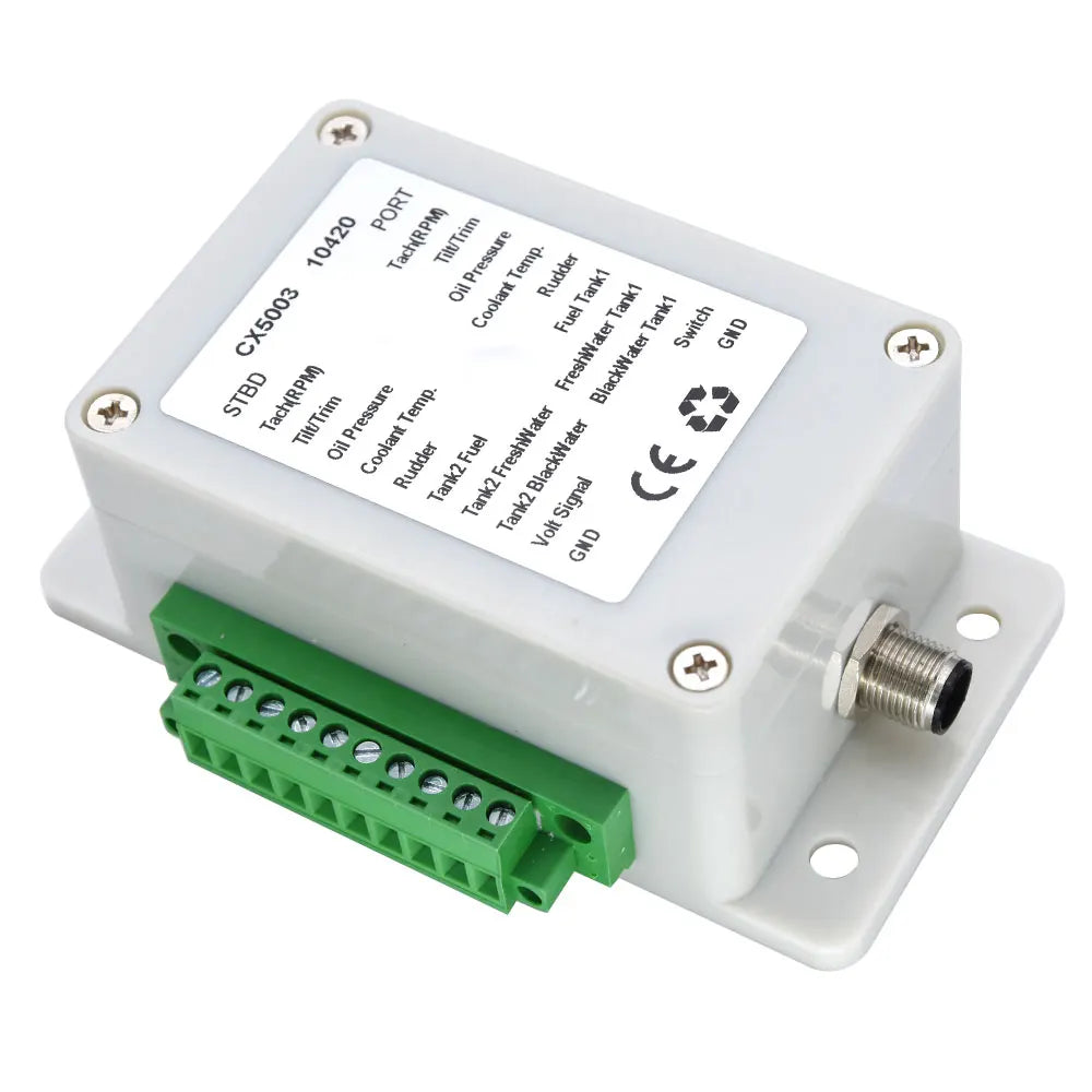 Dual Channel NMEA 2000 Multifunction Converter 0-190 ohm Up to 18 sensors CX5003 NMEA2000 Conver - Automotive LED Light