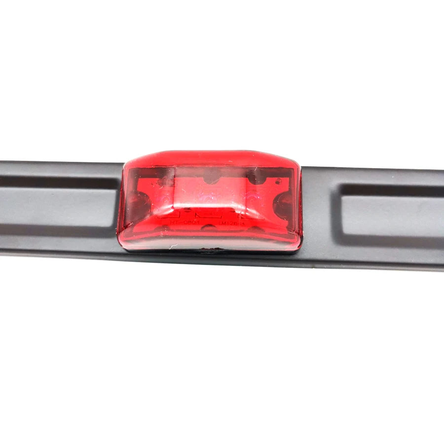 Red Clearance ID BAR Marker Light 3 Light 9 LED Trailer Sealed Stainless Steel