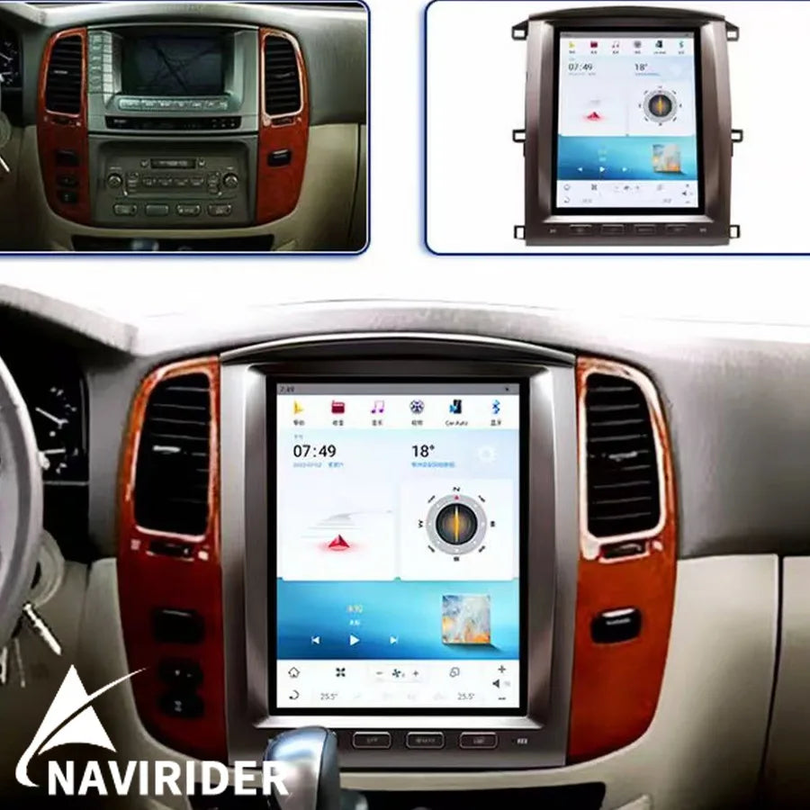 12.1" Android Car Radio For Toyota Land Cruiser 100 1992-2007 For Lexus LX470 2003-2007 Au | AUTOKITSHOP