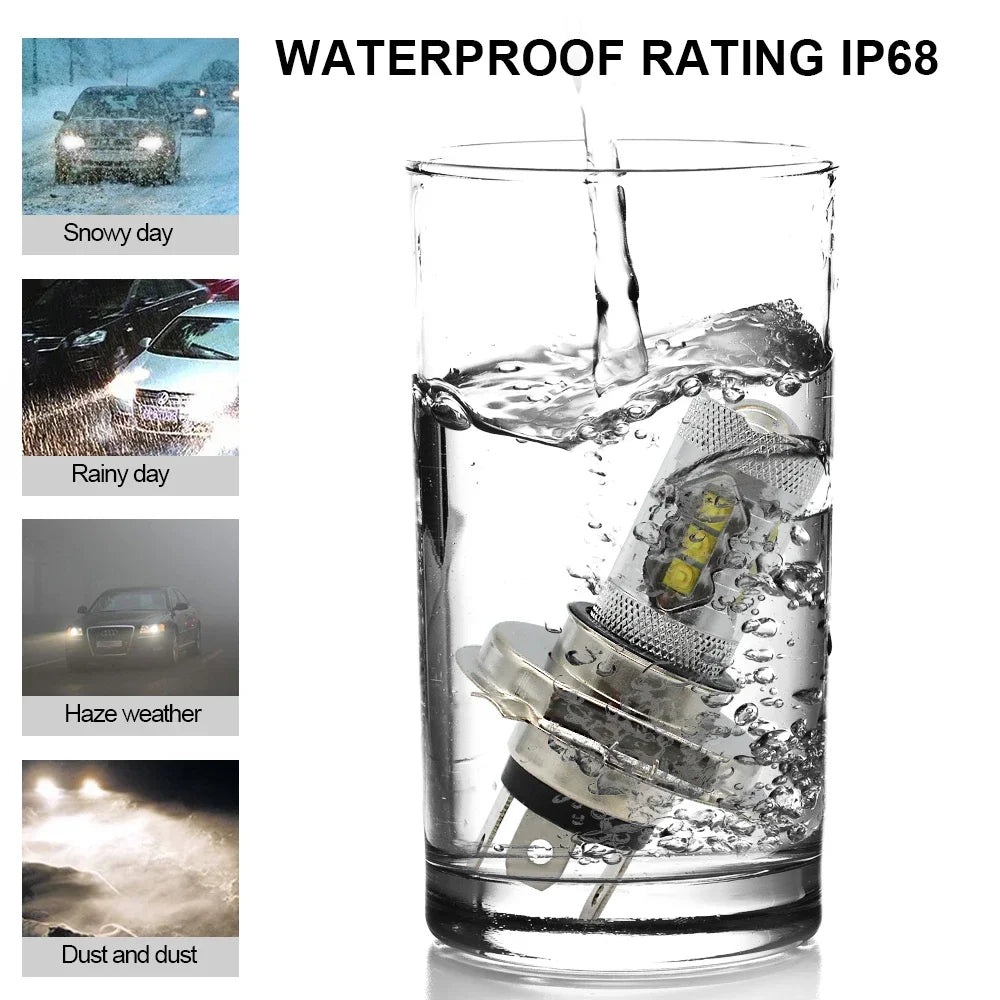 White Colors H11 H8 9006 HB4 H4 881 H27 High Quality 3030 LED Auto Fog Lamp Car Anti Fog L