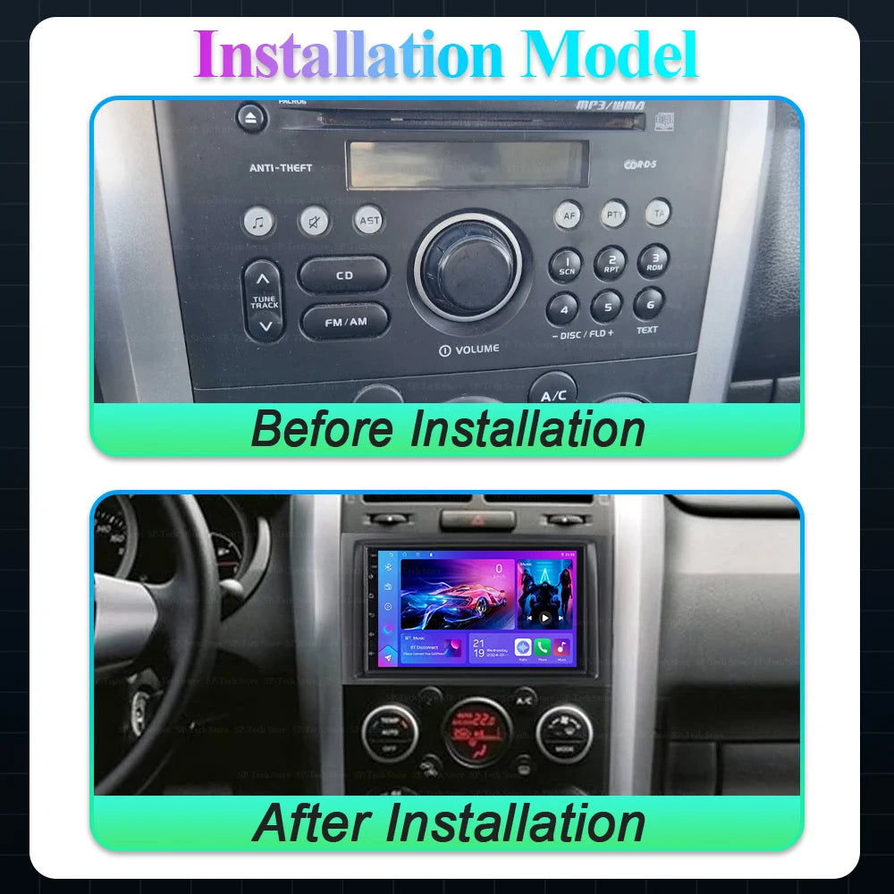 Android 16 For Suzuki Grand Vitara 3 2005-2010 2011-2015 Car Radio Multimedia Gps Navigati | AUTOKITSHOP