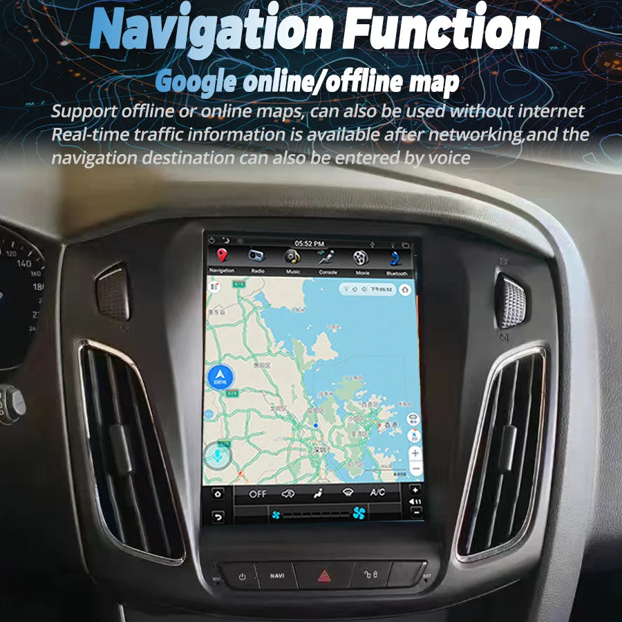 Android Auto For Ford Focus Mk 3 2011-2019 Stereo Car Radio Multimedia Video Player DSP GP
