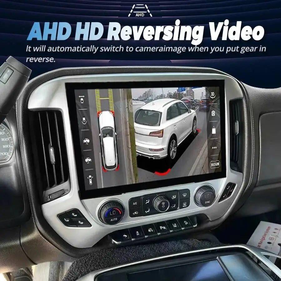 Android Qled Screen Stereo Car Radio For Chevrolet Silverado GMC Sierra 2014-2019 GPS Navi | AUTOKITSHOP