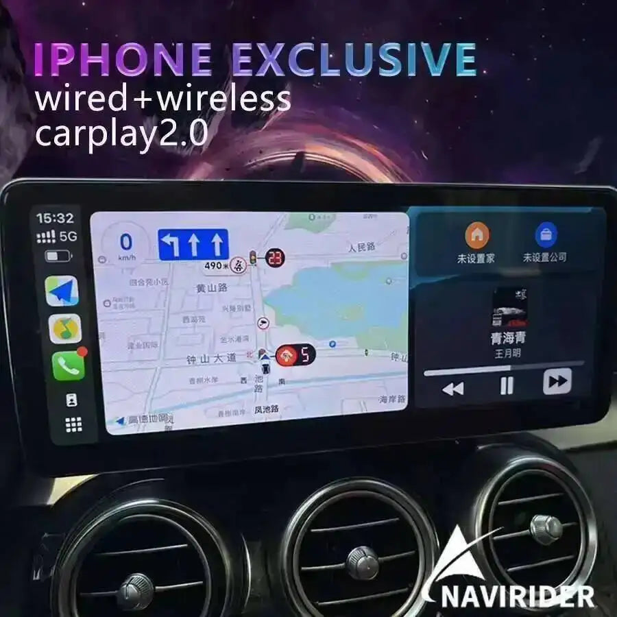 12.8inch 2400*960 Video For Mercedes Benz Gla CLA A Class C117 X117 W176 Android Car Radio