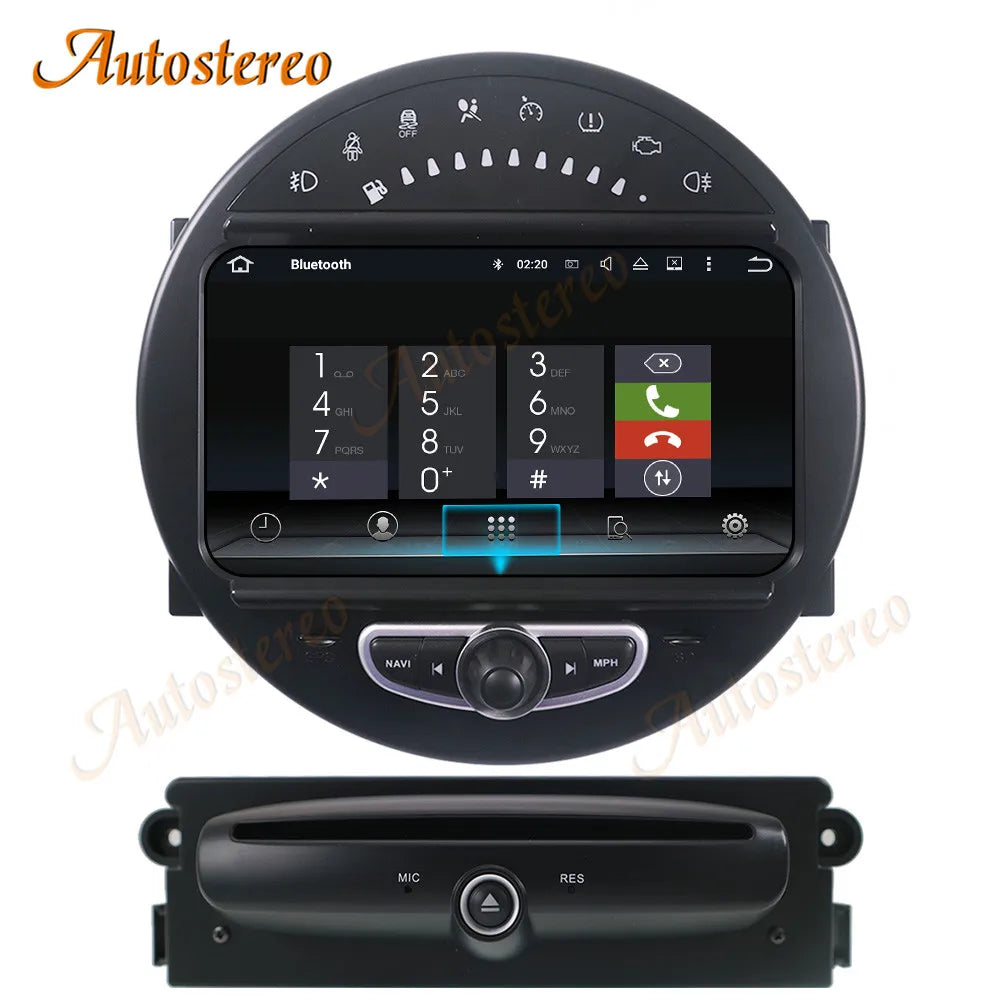 For Mini Cooper 2006-2013 Android 13 Car GPS Navigation DVD Player Head Unit Multimedia Pl