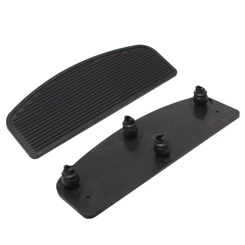 Motorcycle Black Front Rubber Rider Insert Footboard Floorboard Foot Peg For Harley Touring 1986 - Automotive LED Light