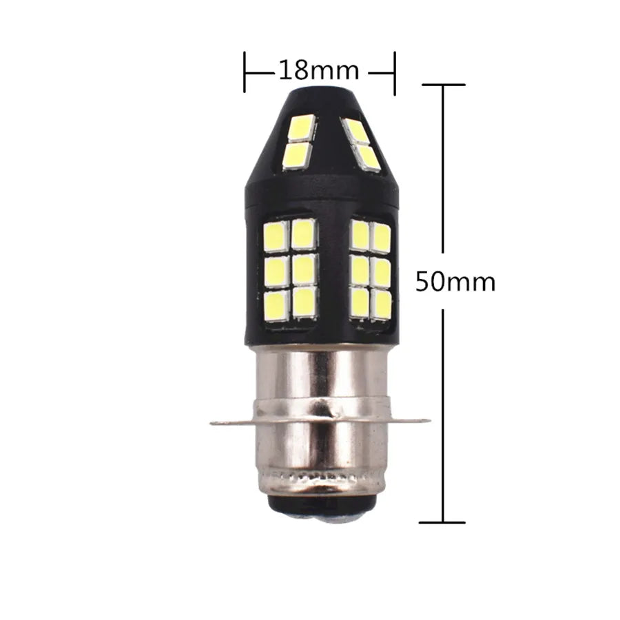 2X H6M P15D LED Head Light Bulbs Fit Honda Sportrax TRX250EX TRX300EX TRX400EX