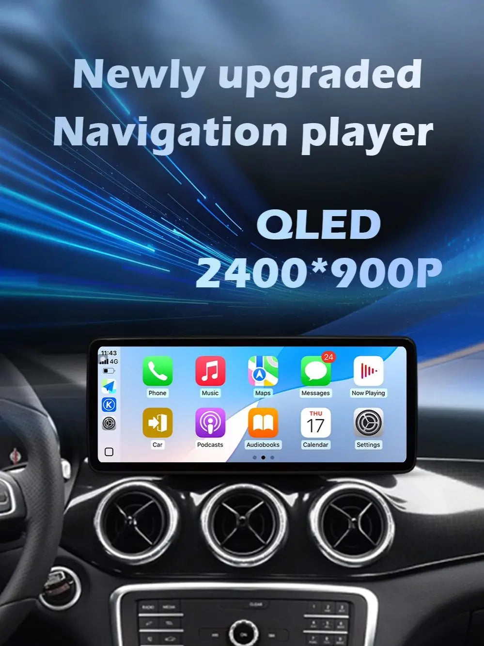 QLED Screen Right Hand Drvie Android16 For Mercedes Benz E Class W212 2009 - 2015 Wireless