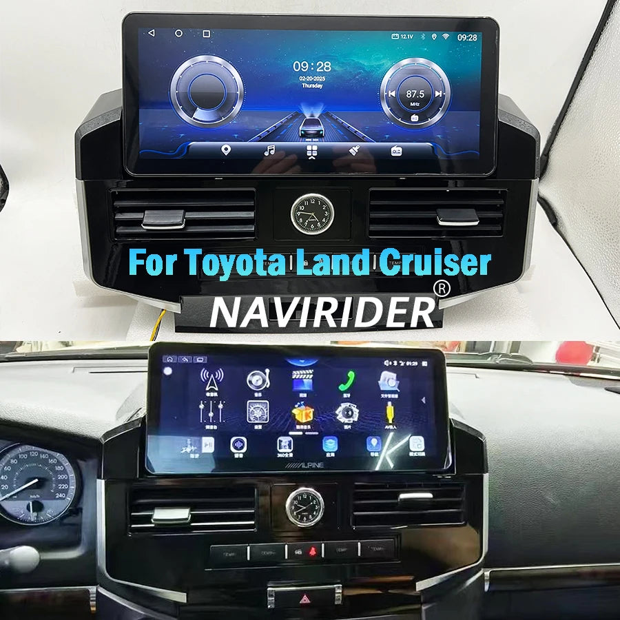 12.3inch Touch Screen Android Car Radio For Toyota Land Cruiser 200 LC200 2008-2015 Stereo