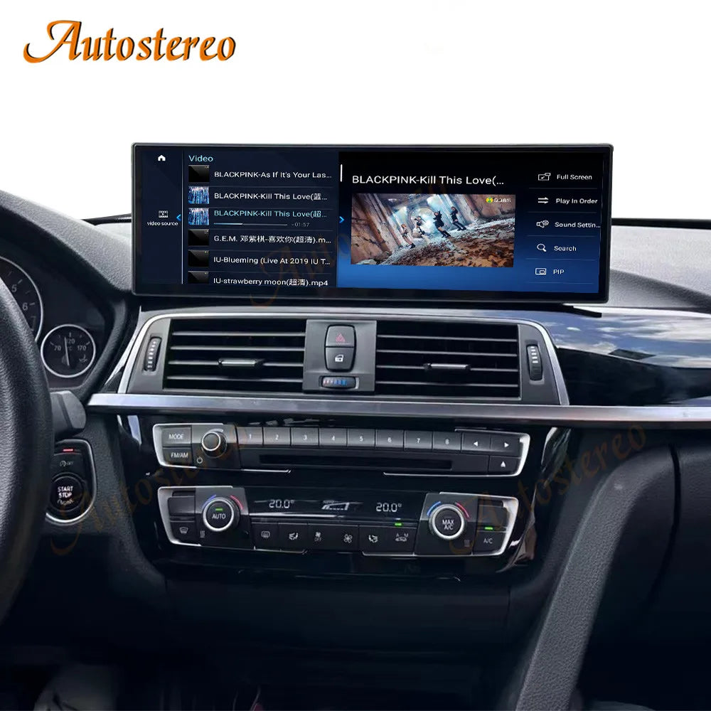 ID8 14.9 Inch Android 14 Carplay For BMW 3 Series F30 F31 BMW 4 Car Multimedia Player GPS