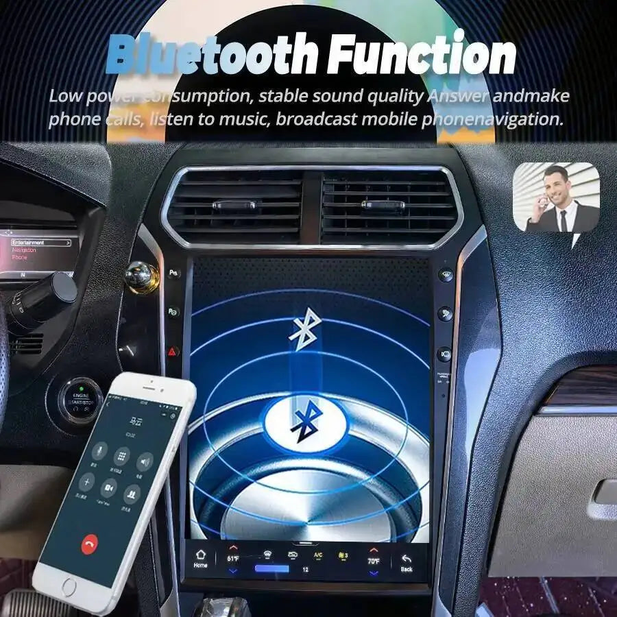 13.8inch Android14 Car Radio For Ford Explorer 2011-2019 Navigation 4G Auto CarPlay Video  | AUTOKITSHOP
