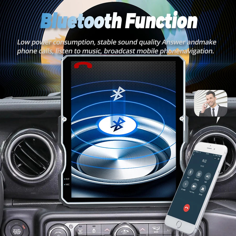 12.1inch Android Screen HeadUnit For Jeep Wrangler JL Gladiator Pickups JT 2018-2023 Multi