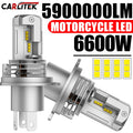 H4 LED Moto Headlight Bulb 6600W 5900000LM Halogen Size Motorcycle Light CANBUS Hi-Lo Beam