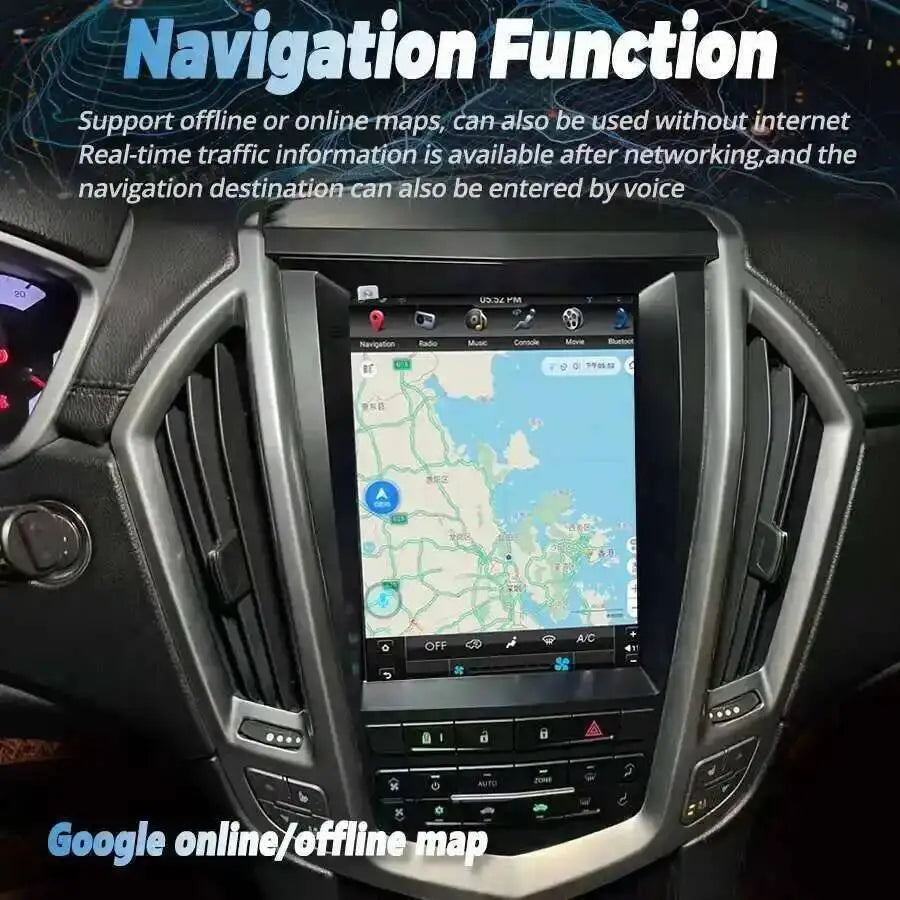 10.4" Android15 Screen For Cadillac SRX 2009-2012 Car Radio 4G WIFI Carplay Stereo GPS Nav | AUTOKITSHOP