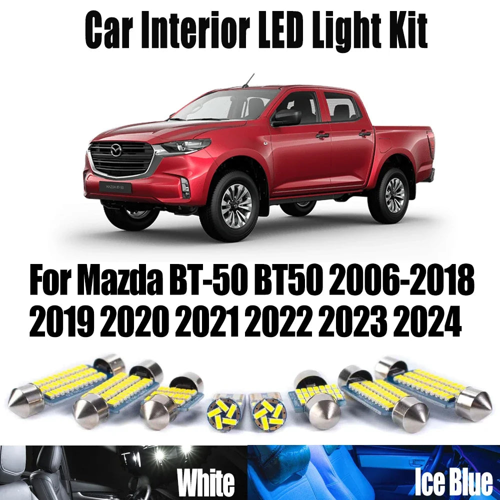 LED Interior Light Kit for Mazda BT-50 BT50 2006- 2019 - Canbus Dome Map Door Trunk Bulbs | AUTOKITSHOP