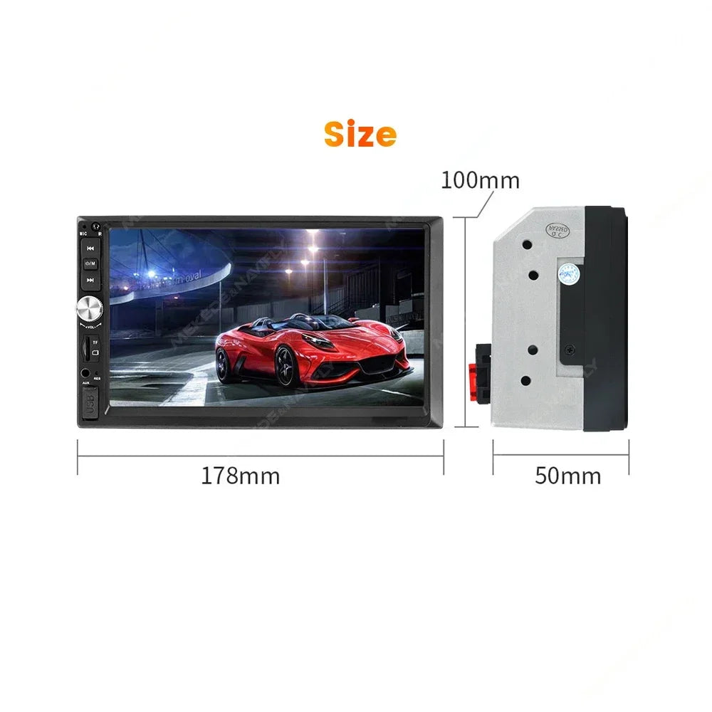 ND5 Car Radio Stereo 2 Din Touch Screen Universal 7inch Multimedia Player Support Mirrorli | AUTOKITSHOP