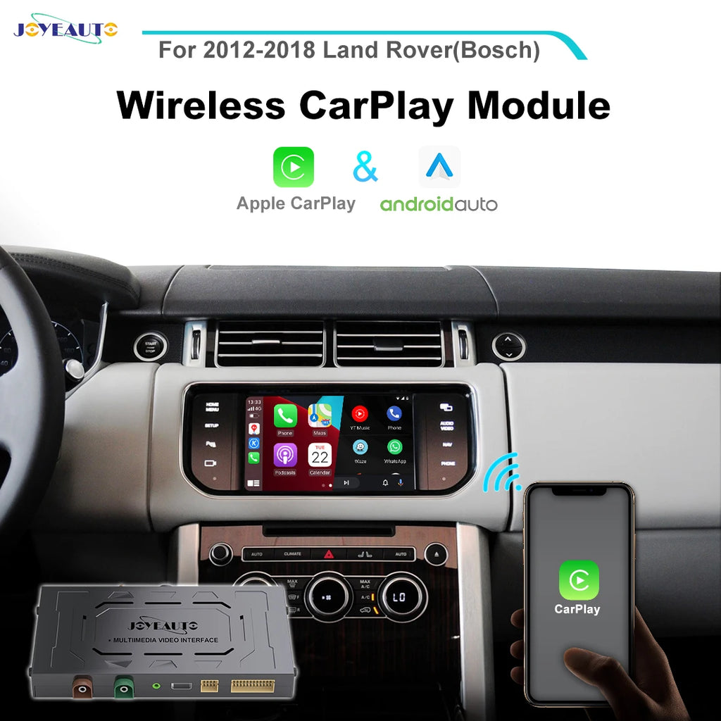 Wireless Apple CarPlay Android Auto for Land Rover Range Rover Evoque 2012-2018 - USB Flash Player Mirror Link