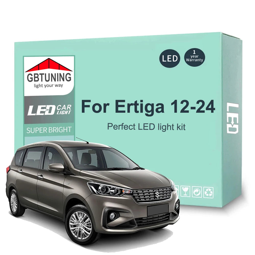 LED Interior Light Kit for Suzuki Ertiga 2012-2021 - Canbus Dome Map Door Trunk Bulbs | AUTOKITSHOP