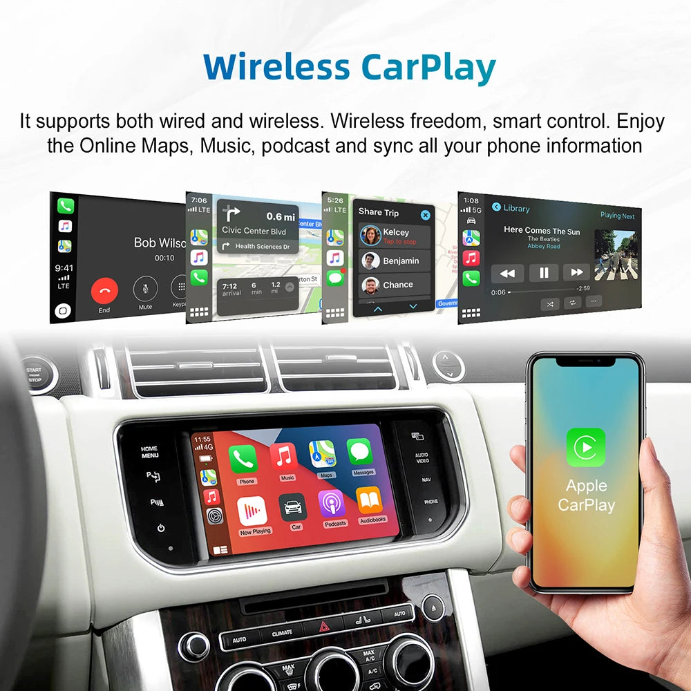 Wireless Carplay Android Auto Fits For Land Rover Jaguar Bosch Discovery4 Evoque Freelande | AUTOKITSHOP
