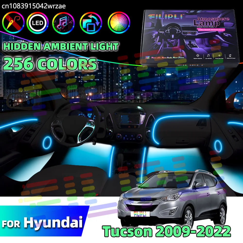 64 RGB - Ambient Light - for Hyundai 2009-2022 - App Control - Car Interior Lighting | AUTOKITSHOP