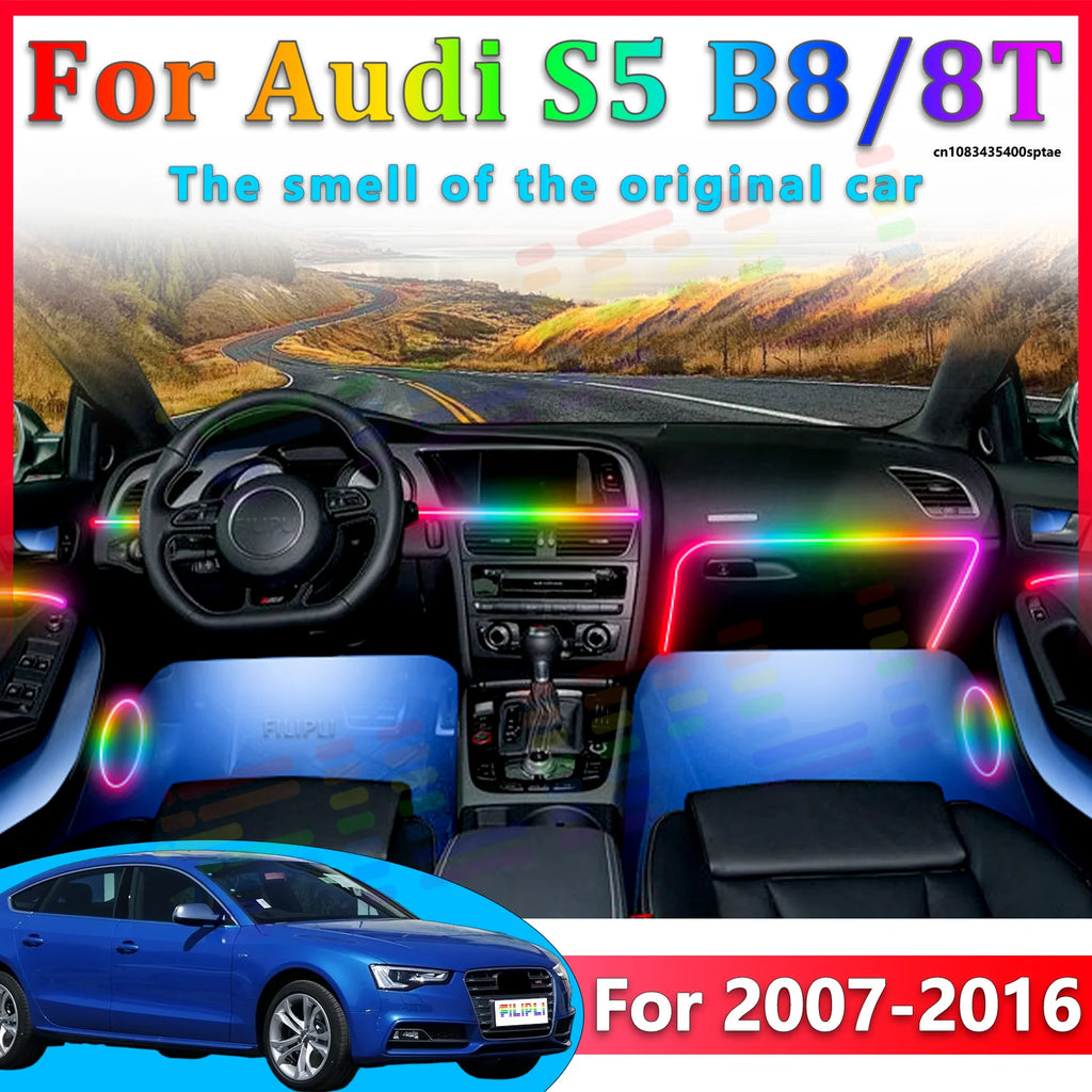 RGB - Ambient Light - for Audi B8 S5 2007-2016 - App Control - Car Interior Lighting | AUTOKITSHOP
